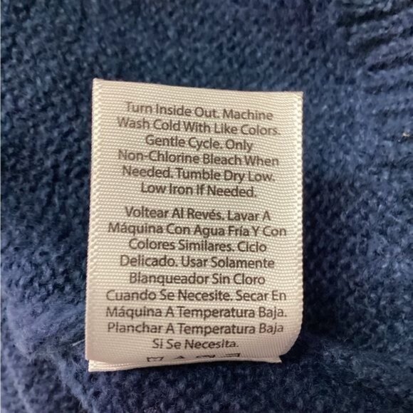 WonderNation Girl’s Long Sleeve Fair Isle Sweater, Blue, size XL (14-16) - Picture 8 of 8